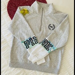 EUC Half zip Victoria's Secret top size XS